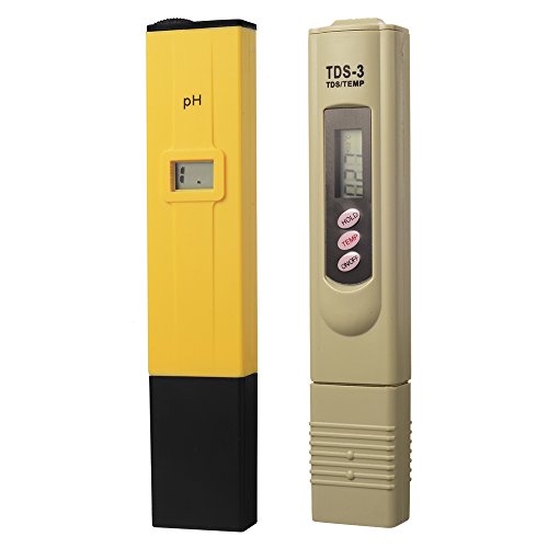 XCSOURCE Professionelle pH + TDS Meter Tester Set, kombiniert von ± 0.1ph Hohe Genauigkeit Ph Meter und ± 2% Genauigkeit TDS Meter BI334 - 2