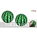 Produktbild SODIAL(R) Kinder Schaum Squeeze Stress Schwamm gr¨¹n Schwarz 2,3" Dmr Wassermelonen Kugelspielzeug 2 St¨¹ck