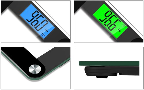 BalanceFrom hochpräzise MemoryTrack Premium Digital Waage / Personenwaage mit „Smart Step-On“ und MemoryTrack Technologie, extra großes zwei Farben Display [Neueste Version] - 3