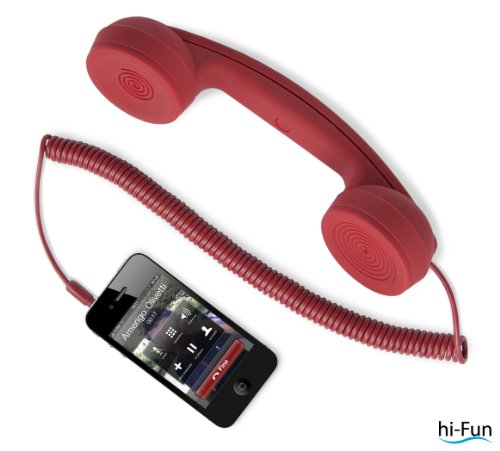 hi-Fun Hi-Ring, Cornetta Vintage con Filo e Jack Audio da 3.5