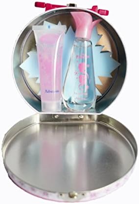 DISNEY FROZEN! PERFUME TIN CASE! LITTLE GIRL EAU DE TOILETTE &amp; GLITTER GEL &amp; SPONGE GIFT SET!
