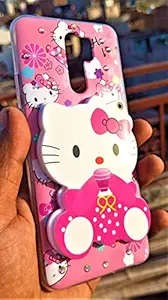 PRIXOTTO Mirror Kitty Cover Compatible with REDMI 9 Prime Mirror Kitty |Shockproof & Anti-Scratch Soft Silicone TPU Cute 3D Mirror Kitty Back Cover for REDMI 9 Prime -|Color May Vary