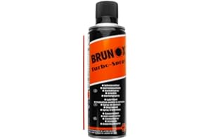BRUNOX Turbo-Spray 5 funzioni, 300 ml (lubrificante, olio da strisciante, rimozione ruggine, anticorrosione, detergente, spray a contatto)