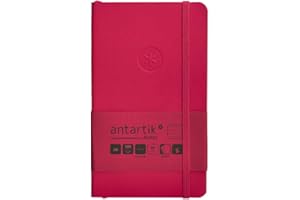 Antartik CUADERNO CON GOMILLA NOTES TAPA BLANDA A6 RAYAS BURDEOS 100 HOJAS 80 GR FSC