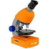 Durchlicht-Mikroskop mit LED-Beleuchtung in lebhafter Farbe. Ideal zum Einstieg in die Welt der Mikroskopie für Anfänger. Die 40 bis 640-fache Vergrößerung  ermöglichen schnell erste Untersuchungsergebnisse