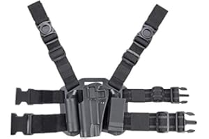 Gexgune Fondina C.olt 1911 Drop Leg, C.QC S.erpa Sinistra gamba Drop Coscia Pistola Holster Magazine e custodia torcia per C.olt 1911 M1911