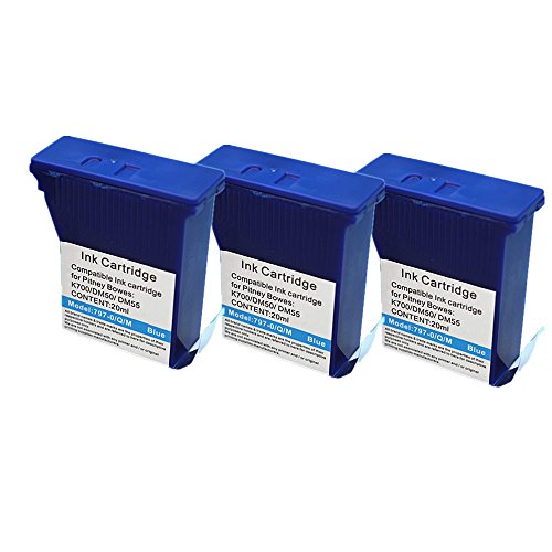 Oyat® 797-0 kompatibel Tintenpatrone mit Chip 797-0 für Pitney Bowes Frankiermaschinen DM50, DM55, DM60, K700, K721, K722
