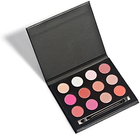 Eyeshadow Powder Palette Waterproof 12 Color Professional High Pearl Powder Repair Capacity Shimmer and Matte Eye Shadow Makeup Kit Set (Color 1#)