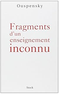 jaquette livre Fragments d'un enseignement inconnu