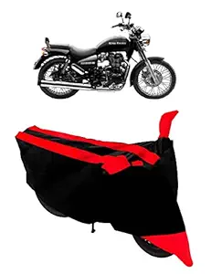 NEXTON Presents Semi Waterproof Bike Cover Compatible with Royal Enfield Thunderbird 350 - Heatproof Fabric (Red)