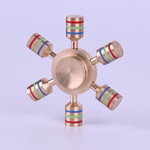 Bestweekend Brass Hexagonal Rotating Fidget Hand Spinner ADHD Austim Fingertips Fingers Gyro Reduce Stress Bestweekend Brass Hexagonal Rotating Fidget Hand Spinner ADHD Austim Fingertips Fingers Gyro Reduce Stress