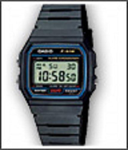 885979 Vintage Casio Digital Watch F91W-1YEF Light Stopwatch with Alarm 1 Resin Battery 7 Years Battery Life