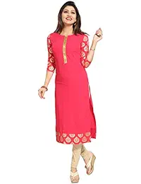 Dresserys Women's The Dresserys Women's Faux Crepe A-Line Kurti