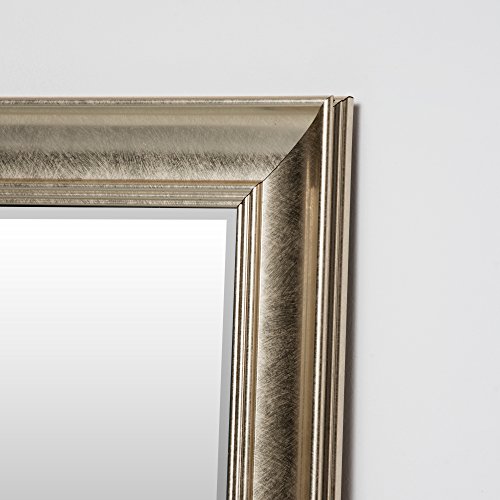 Wandspiegel Gold 80 x 40 cm mit elegantem und schlichtem Rahmen Spiegel mit Facettenschliff neu - 2