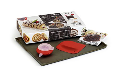 examen Lékué 3000006SURM020 Kit Bûche de Noël Silicone Platine