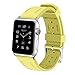 Produktbild BZLine® für Apple Watch Armband 38mm/42mm, Silikon Ersatz Wrist Strap Band Uhrenarmband Schlaufe Smart Watch Armbänder mit Klassische Schließe für Apple Watch Series 3/2 / 1 (42 MM, Gelb)