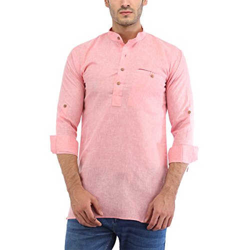 Trendy Trotter Mens Pink Cotton Kurta RS.499 (80.00% Off) - Amazon Trendy Trotter Mens Pink Cotton Kurta RS.499 (80.00% Off) - Amazon