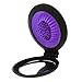 2 in 1 Mini Round Folding Hair Comb Massage Brush w/ Mirror Healthcare Scalp Massage Mirror Comb - Purple, As Described