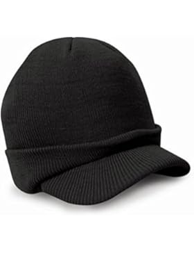 Amlaiworld Esco Schirmmütze Armee Mütze Hut wollig warme Mens Cadet Ski