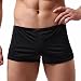 Produktbild Boxershorts, LMMVP Herren Solide Atmen Unterwäsche Pouch Shorts Unterhose Baumwolle Sportwäsche (XL, Black)