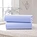 Clair de Lune Cot Cotton Jersey Fitted Sheets (Pack of 2, Blue)