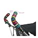 Choopie City Grips Pushchair Double Handlebar Grip Covers/Protectors - Grey Andy Dots (1 Pair)