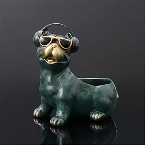 Preisvergleich Produktbild LIULAOHAN Kreative Tier aufbewahrungsbox couchtisch Desktop Fernbedienung Handy ablage Veranda schuhschrank schlüsselablage (Farbe: blau, Stil: sitzposition), blau, stehhaltung Einzigartiges Handwerk