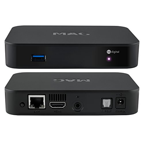 MAG 256w1 Original HB-DIGITAL IPTV SET TOP BOX mit WLAN (WiFi) integriert 150Mbps Multimedia Player Internet TV IP Receiver (HEVC H.256 support) + HB Digital HDMI Kabel - 2