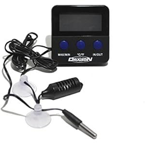 Dragon - Digitales Thermometer / Hygrometer für das Terrarium mit 2 Fernfühler