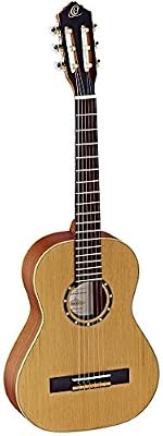 Ortega Guitares famille Series Guitare 6 cordes en nylon avec Cèdre et corps en acajou, finition satin Version standard 1/2 size marron