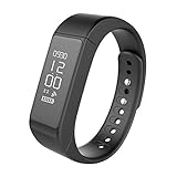 DAVSC i5 plus Fitness Armband - Fitness tracker - Smartwatch - Smartband für Android Smartphone und Ios, Schrittzähler, Push-Message und Anrufer - und wasserdicht ip67 bluetooth 4.0