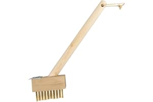MNVD Weed Brush Angled Paving Brush Wooden Block Paving Brush Patio Weed Remover Tool Hand Weed Scraper Paving Brush Wire Brush Cleaning Block Paving Patios Cleaner Brush Blade Scraper to Remove Weeds