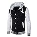 Produktbild Herren Jeansjacke Kapuzen Herbst Winter Denim Langarm Jacke Hoodie Pullover Sweatjacke Freizeitjacke Mantel Top Bluse Freizeithemd Männer Jeans Hemden Langarm Strick Jacke mit Kapuze