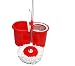 WebelKart Spin mop and Steel bucket for magic 360 degree cleaning (with 2 refills) (Red) RS.899.00