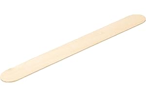VALUE AID Wooden Medical Tongue Depressor 6"- Pack of 100