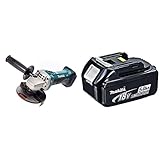 Calidad MAKITA DGA452Z Amoladora Angular, Azul 0 + Makita 4434175 - Acumulador 18 v 5ah