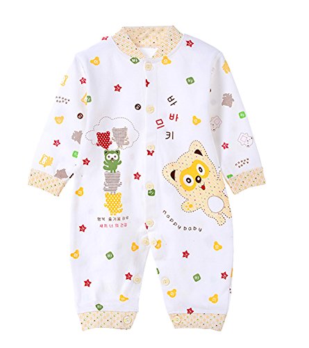 Hibaby Unisex Baby Newborn Toddler 1 PCs Bear Stand Collar Bodysuit Rompers 66/Fit 0-3M