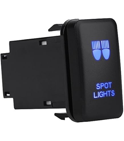 Interrupteur à Bascule De Voiture, Keenso 12V Commutateur LED Bleu Contacteur Commande On Off 38 75 X 20 8mm Avec Cable 200mm Pour Voiture Spot Lights 1069290836