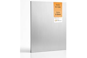 ALU VERKAUF Alu-Verkauf Aluminium Platte roh - Aluplatte Zuschnitt nach Maß - Alu Blech 15mm - Abmessung 100mm x 100mm - Weitere Maße wählbar - Ideal für Werkstatt, Modellbau & DIY