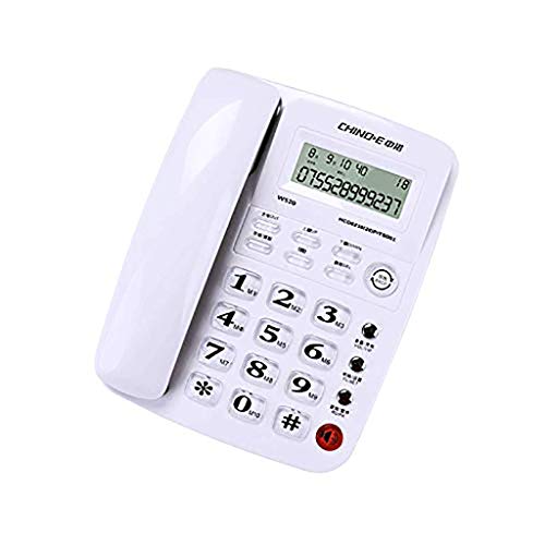 Preisvergleich Produktbild Gib niemals auf Bürotelefon Festnetz kostenlos Akku Freisprecheinrichtung Telefonieren zu Hause Festnetztelefon Festnetz Sitzen Einzelmaschine (Color : White)