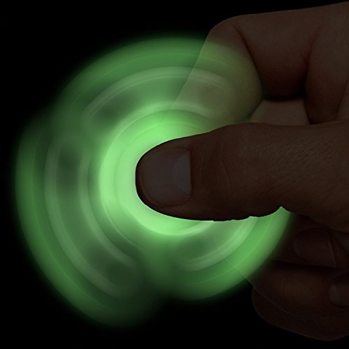zappeln Spinner Glow in the Dark – skywell zappeln Spielzeug für hinzufügen, ADHD, Angst und Autismus Erwachsene Kinder – Stress Relief Spielzeug Hand tri-spinner – gemischt Keramik Kugellager – nicht 3D bedruckt - 5