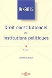 Droit constitutionnel et institutions politiques