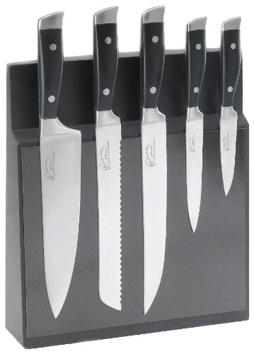 Pradel Jean Dubost 18509 - Juego de Bloque imantado para Cuchillos y 5 Cuchillos de Acero Inoxidable
