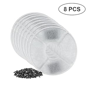 FOONEE Filtros compatibles con Fuente de Flores de catita – 8 Paquetes de filtros de Repuesto para Fuente de Agua para Mascotas Altamente rentables para Perros o Gatos