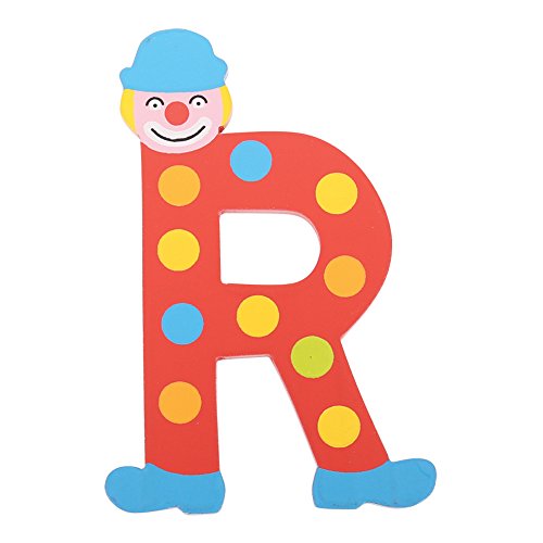 Tatiri Crazy Clown Letter R ((Red) Spots)