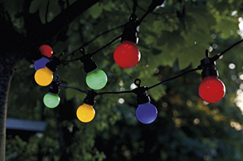 Sirius Lichterkette Lucas Ergänzung 10 LED bunt außen 3m schwarz