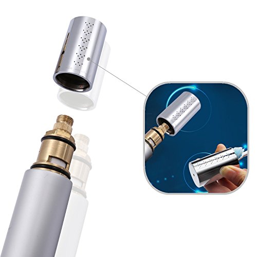DSIKER Wellness Hoher Druck Wasserspar Duschkopf,2 Jet Brausekopf,Bidet Dusche Intimdusche Hundedusche Spraybrause,Wasserdruck einstellbar,massiv Messing verchromt – Niederdruck geeignet - 5