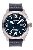 Gigandet Red Baron Herrenuhr Automatik Fliegeruhr Analog Lederarmband blau G9-003