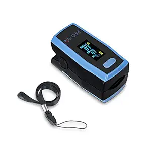 Dr. Odin A-330N Pulse Oximeter Fingertrip| CE & ISO Certified | 6 Display Modes, OLED Display, Automatic Switch Off, Low Battery Voltage Indicator, Perfusion Index Indicator, Pulse Strength And Weakness, Audible & Visual Alarm (Black & Blue)