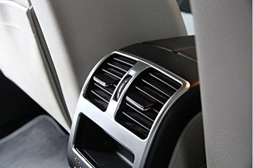 Interior Chrome Armrest Box Rear Air Condition Vent Cover Trim Air Outlet decorative